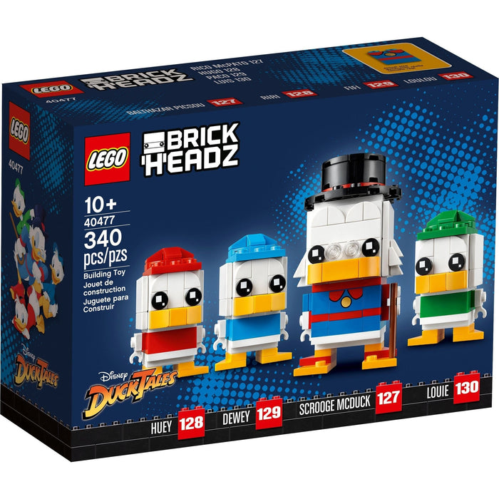 LEGO Brickheadz 40477 Number 127,128,129 & 130 - Scrooge McDuck, Huey, Dewey & Louie