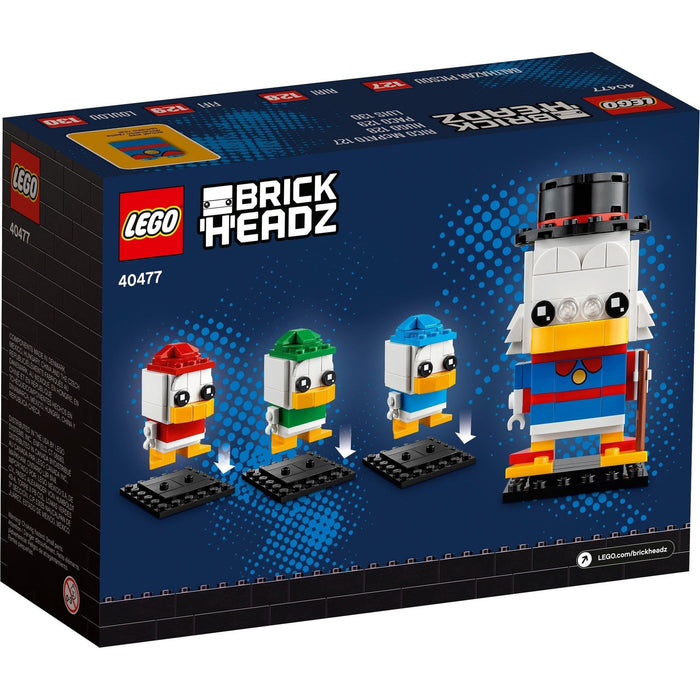 LEGO Brickheadz 40477 Number 127,128,129 & 130 - Scrooge McDuck, Huey, Dewey & Louie