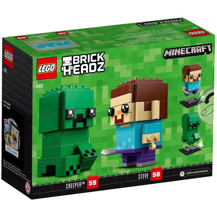 LEGO Minecraft Brickheadz 41612 Number 58 & 59 - Steve & Creeper