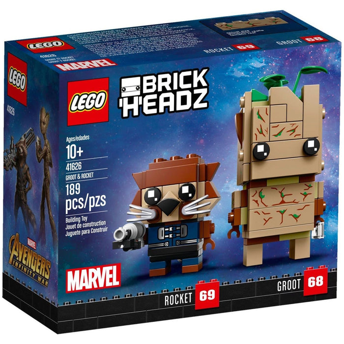 Lego 41626-Brickheadz Groot & Rocket (numéros 68 et 69)