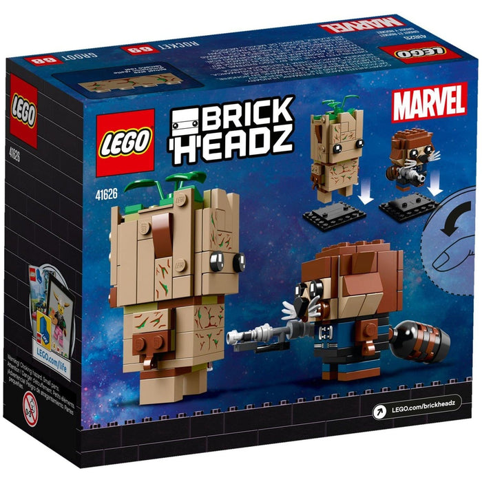 Lego 41626-Brickheadz Groot & Rocket (numéros 68 et 69)