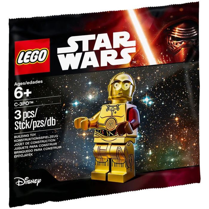 LEGO Star Wars 5002948 C-3PO minifigure with red arm Polybag