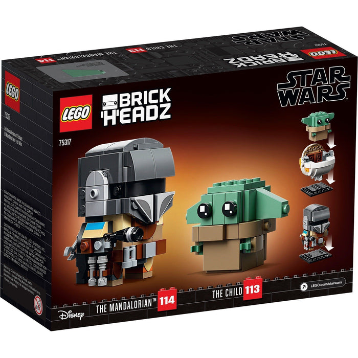 LEGO Star Wars Brickheadz 75317 Number 113 & 114 - The Child & The Mandalorian
