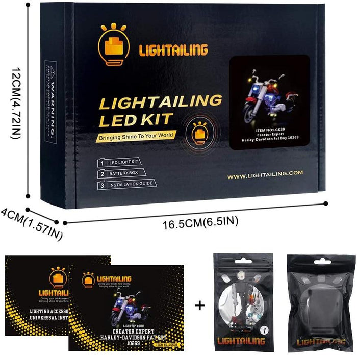 Lightailing LED Light Kit for LEGO Creator Expert 10269 Harley Davidson